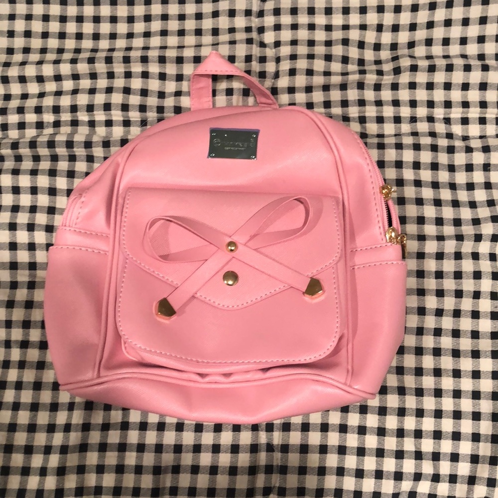 Pink mini backpack
